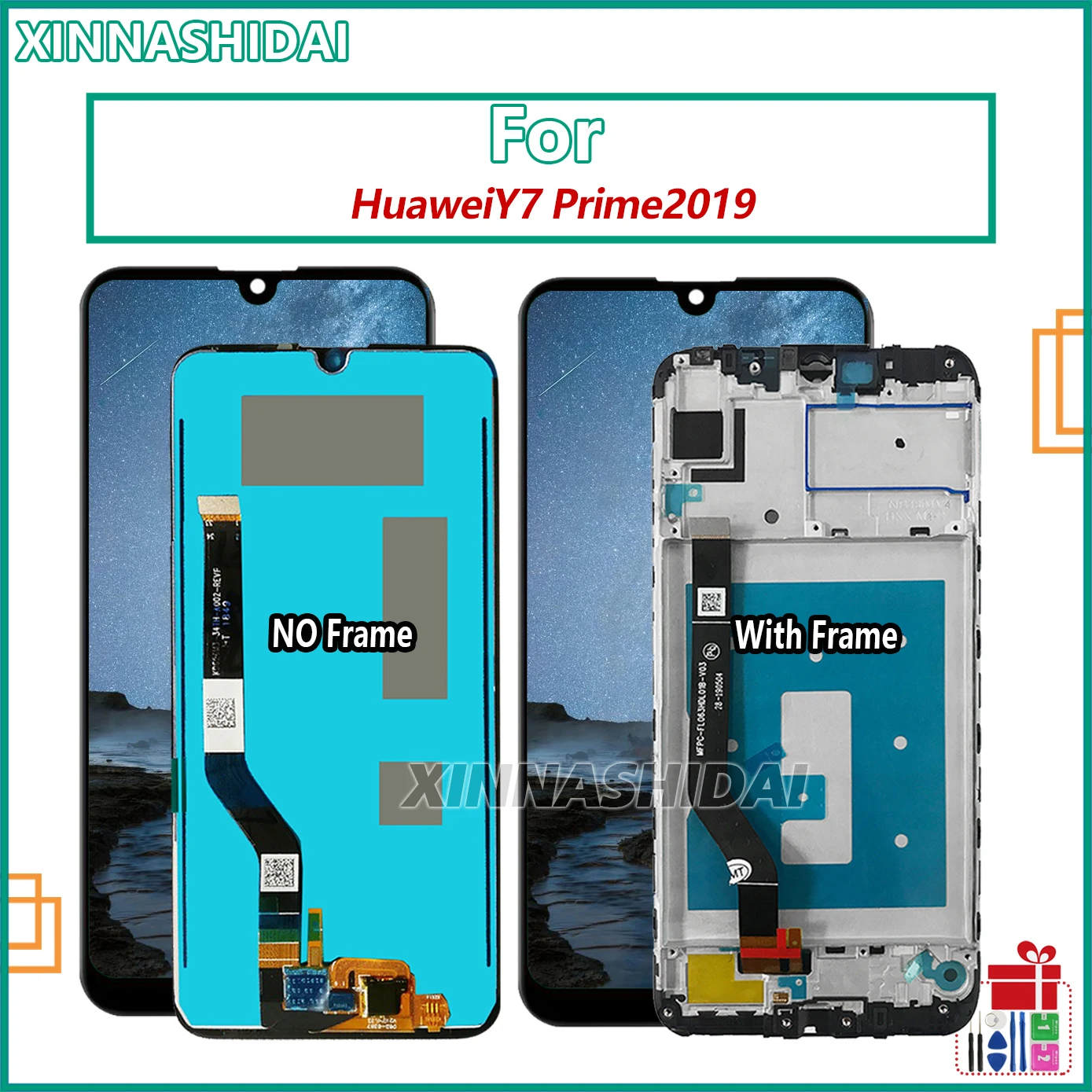 QiongniAN Custodia per Huawei Y7 2019 Dub-LX1 Dub-LX3 DUB-L23 / Y7 Prime 2019 DUB-L21 Custodia Case Cover