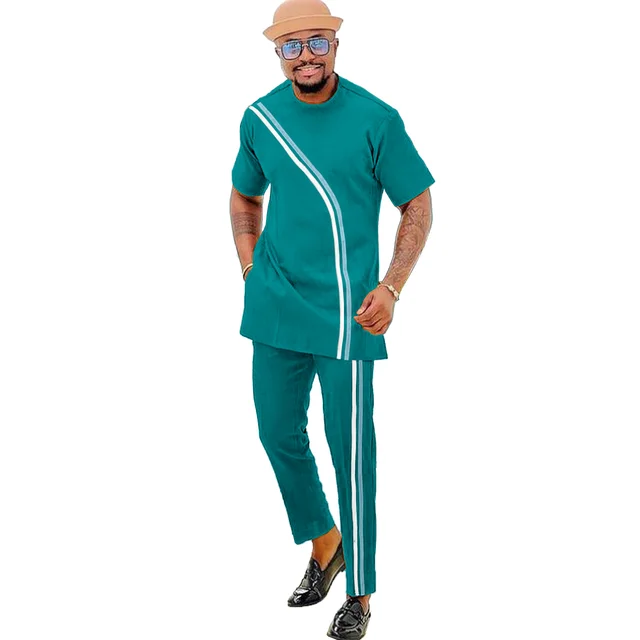 Segun Short Sleeve Dashiki Outfit - Image 5