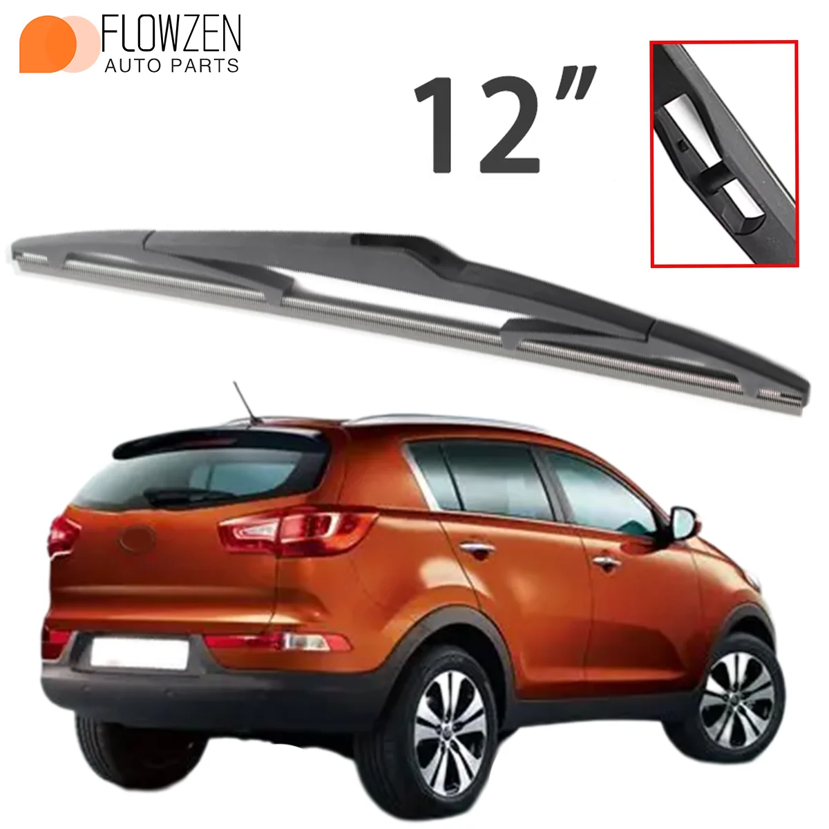 Rear Windshield Wiper Windscreen Wiper Blade 1PC 12" For KIA Sportage SL 2010-2015 Car Accessories
