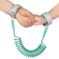 Keylock 2m Anti - Loss Child Safety Bracelet - Secure Outdoor Traction Band - 2m (Unlocked green)