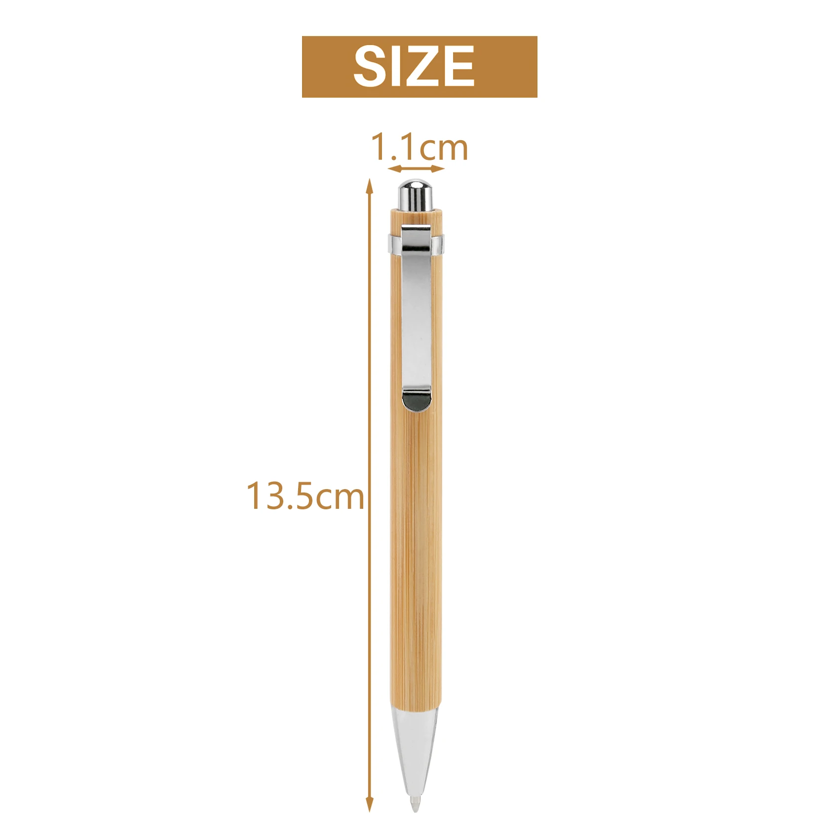 Bamboo Ballpoint Pen Stylus Contact Pen 100 Pcs