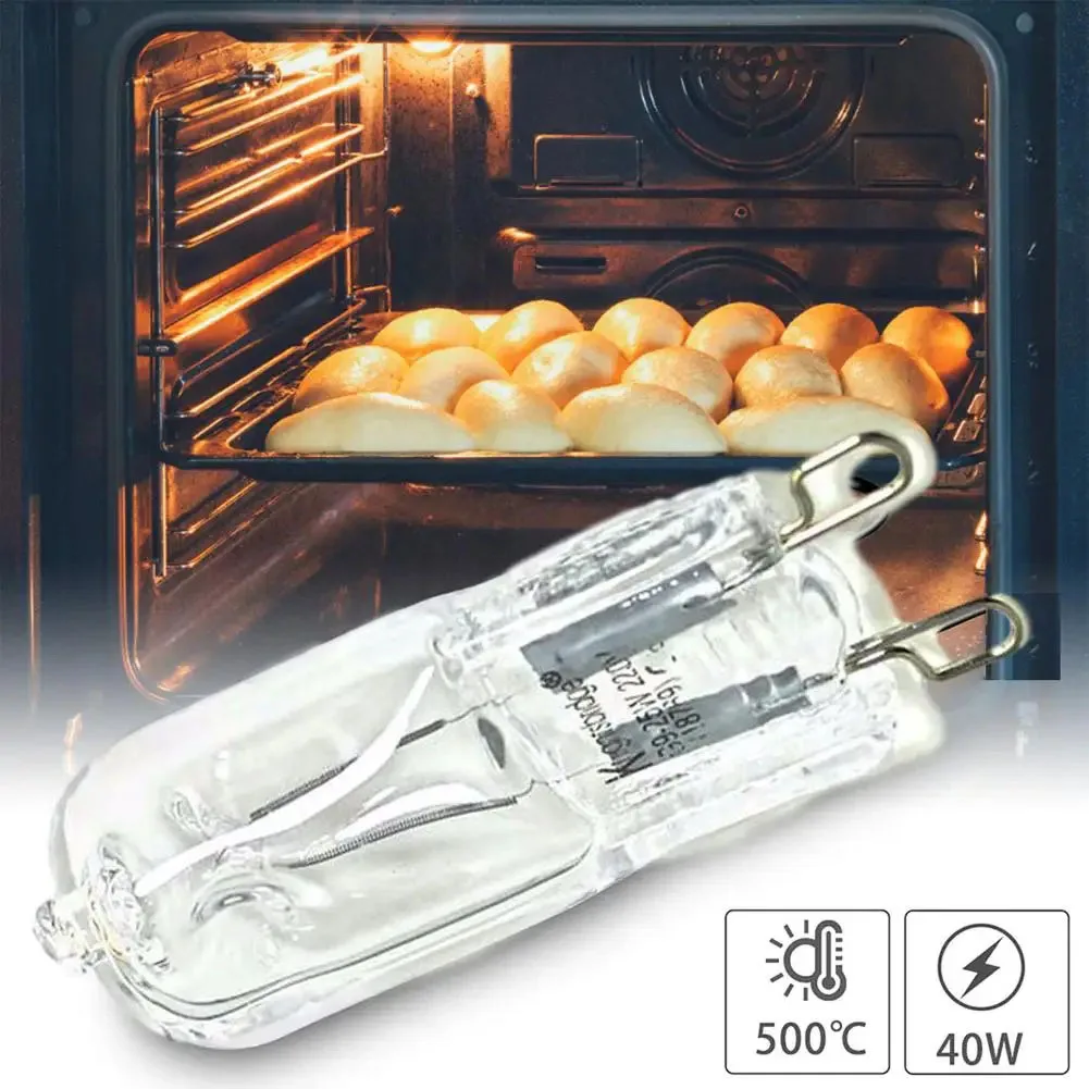 Dimmable G9 Halogen 220V 25W/40W/60W Capsule Lamps 500℃ Heat Resistant for Refrigerators/Fans/Ovens Kitchen/Bathroom Fixture
