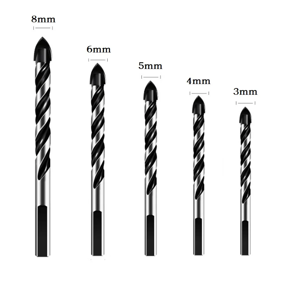 

5pcs Drill Bit Accessories Block Brick Carbide Concrete For Porcelain Glass Hardwood Marble Replacement Spare Parts