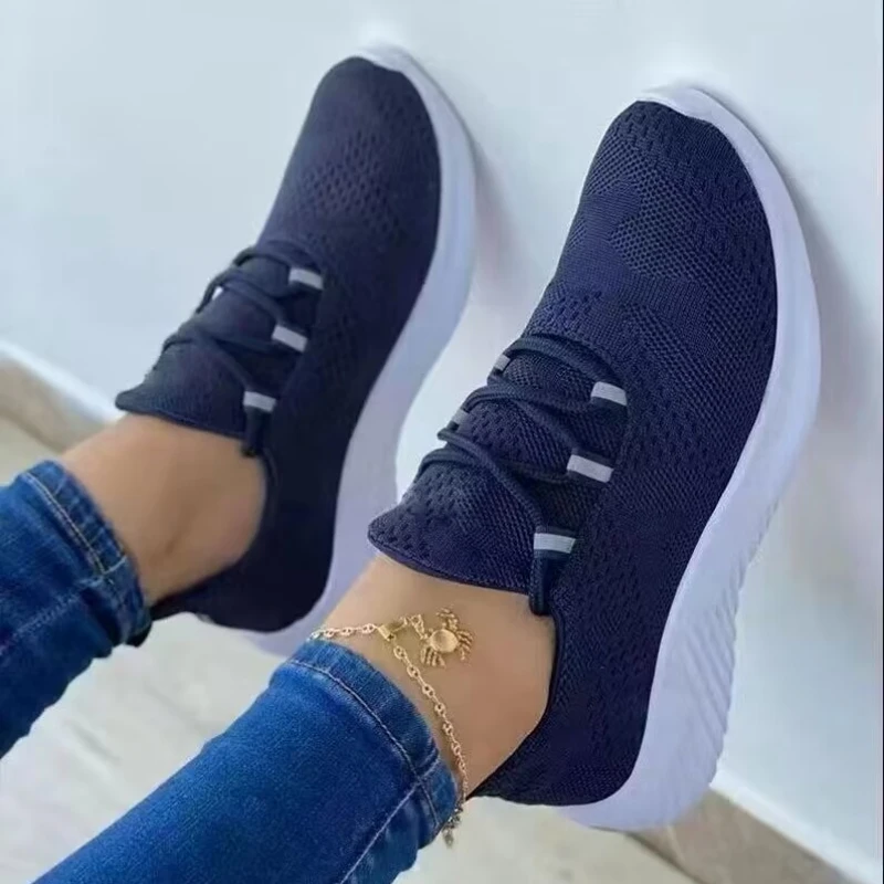 Women's Navy Blue/White Sneakers Tennis Shoes