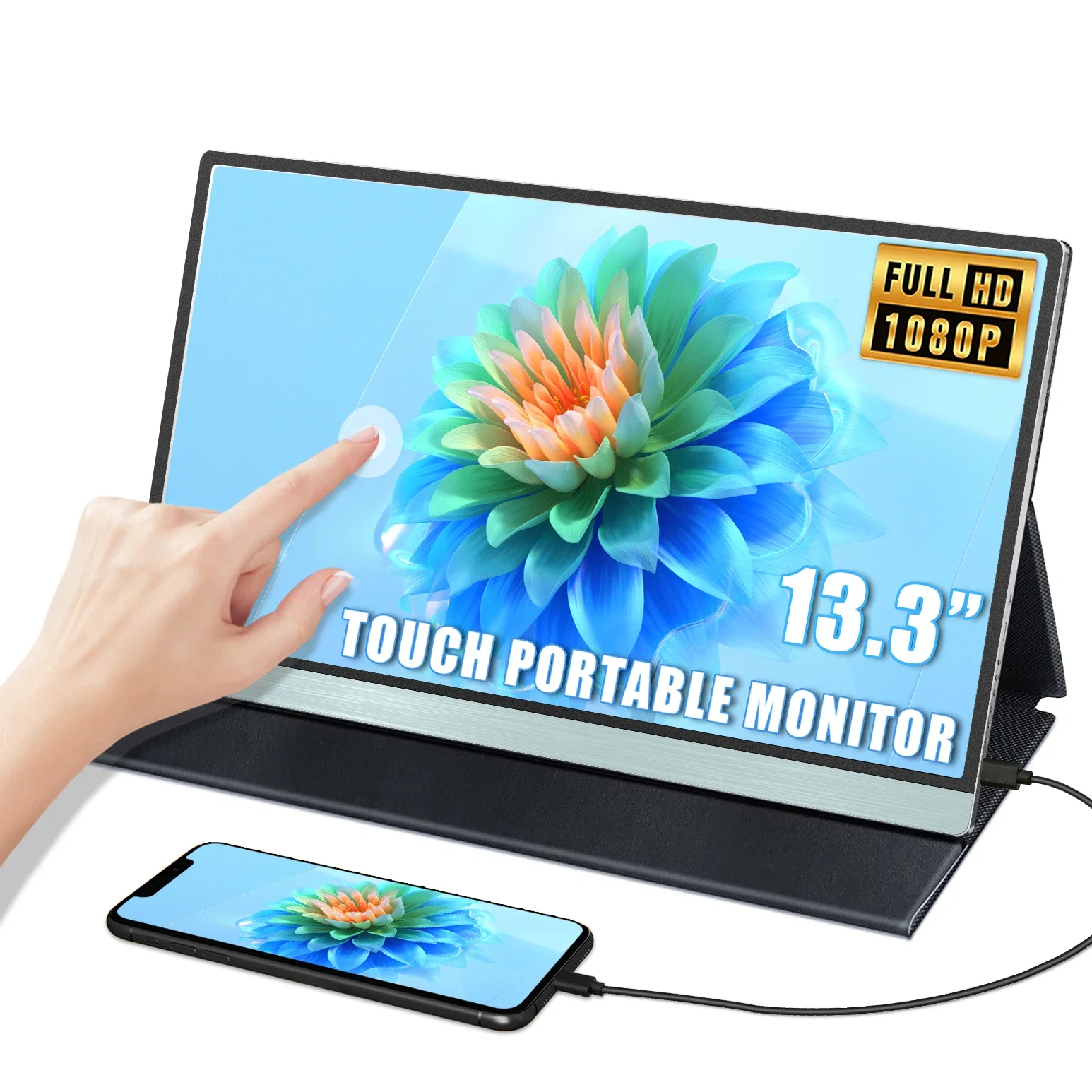 Touch Portatile Da 13.3 Pollici 1080P 1200:1 100% Di Srgb Color Gaming Touch Screen Portatile Per Laptop Ps5