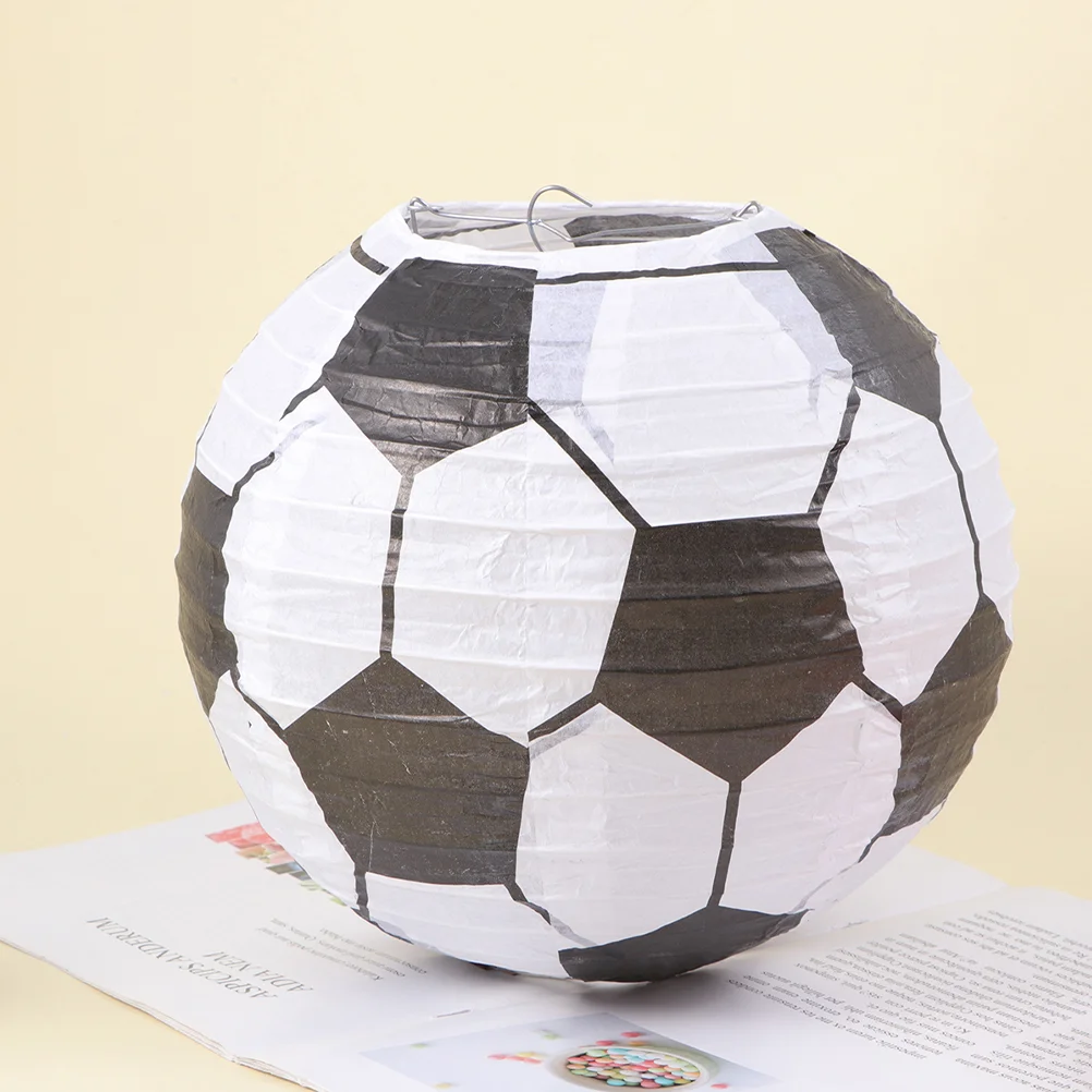 

Soccer Paper Lantern Sports Paper Hanging Lantern Round Paper Lanterns Party Hanging Ornament