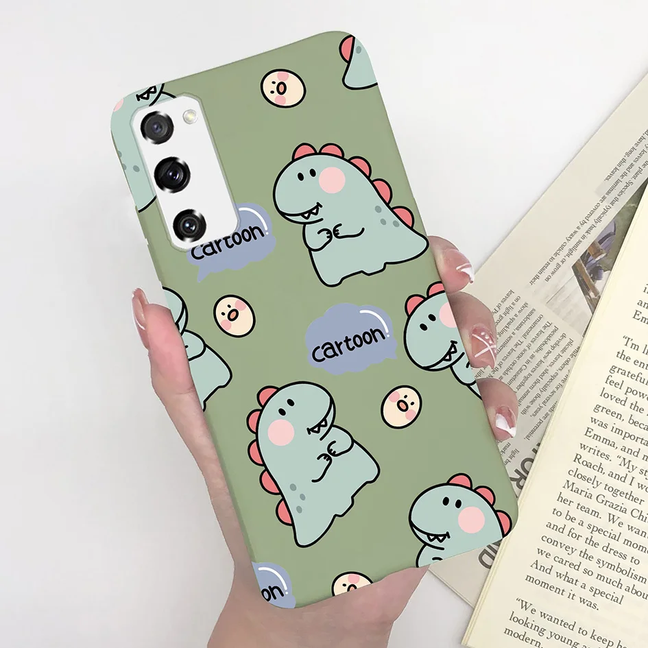 Cute Dinosaur Cartoon Phone Case - Fashionable Luxury TPU Soft Cover
