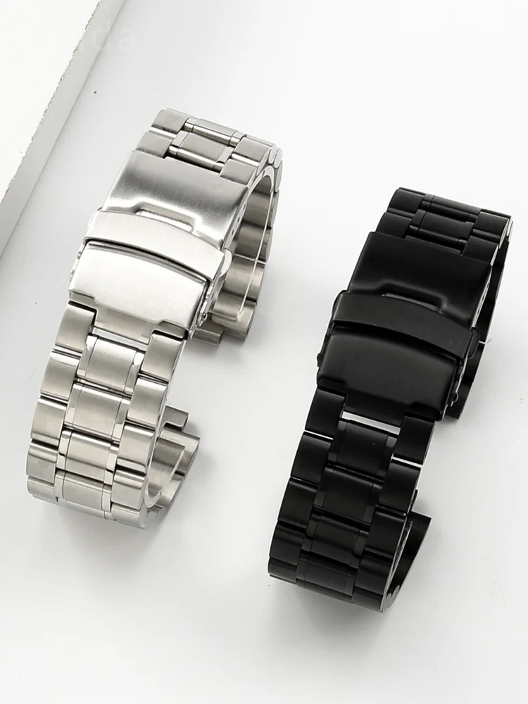 Per Timex Tide Strap Tw2R55500 T2N720 T2N721 T2N739 Cintura In Acciaio A Bocca Rialzata Cinturino Da 16Mm