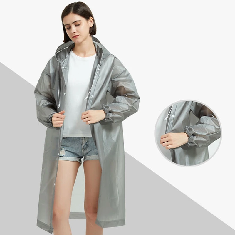 Motorcycle Raincoat Motorcycle Light Knee-length Hooded Raincoat Reusable RainDay Coat Women Clear Transparent For Outdoor Camping Sports E-bike motorcycle raincoat,rain poncho,raincoat suit,bike raincoat