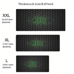 Premium Hexagon XXL Soft Mousepad - Large Desktop Gaming and Office Mat - 60x30 cm (HEX Hexagon)