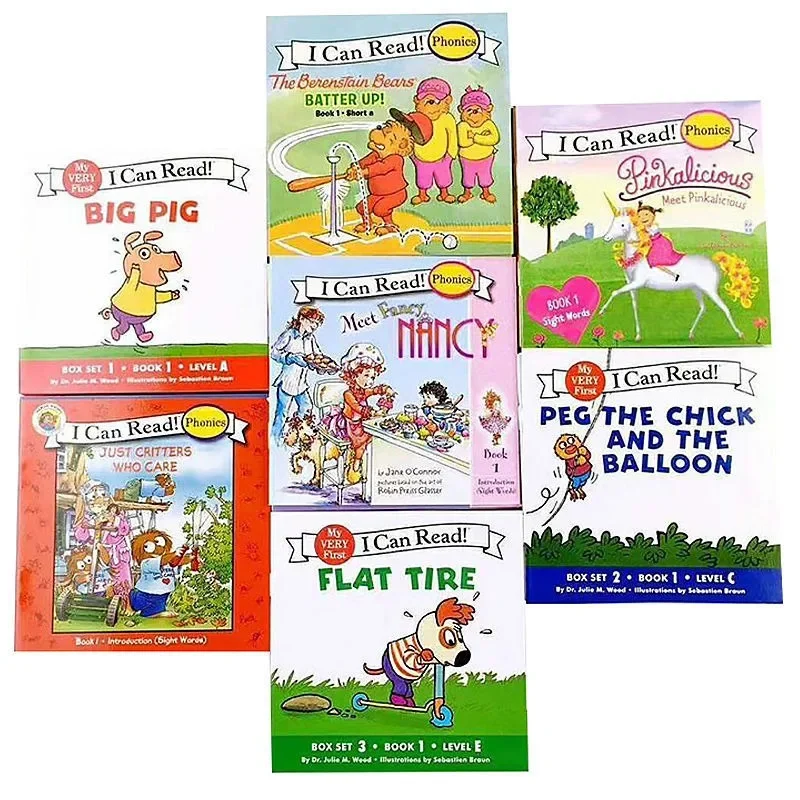 

7/Set 84 Books I Can Read Phonics English Words Learning Books Story Pocket For Kids Montessori Learning Books