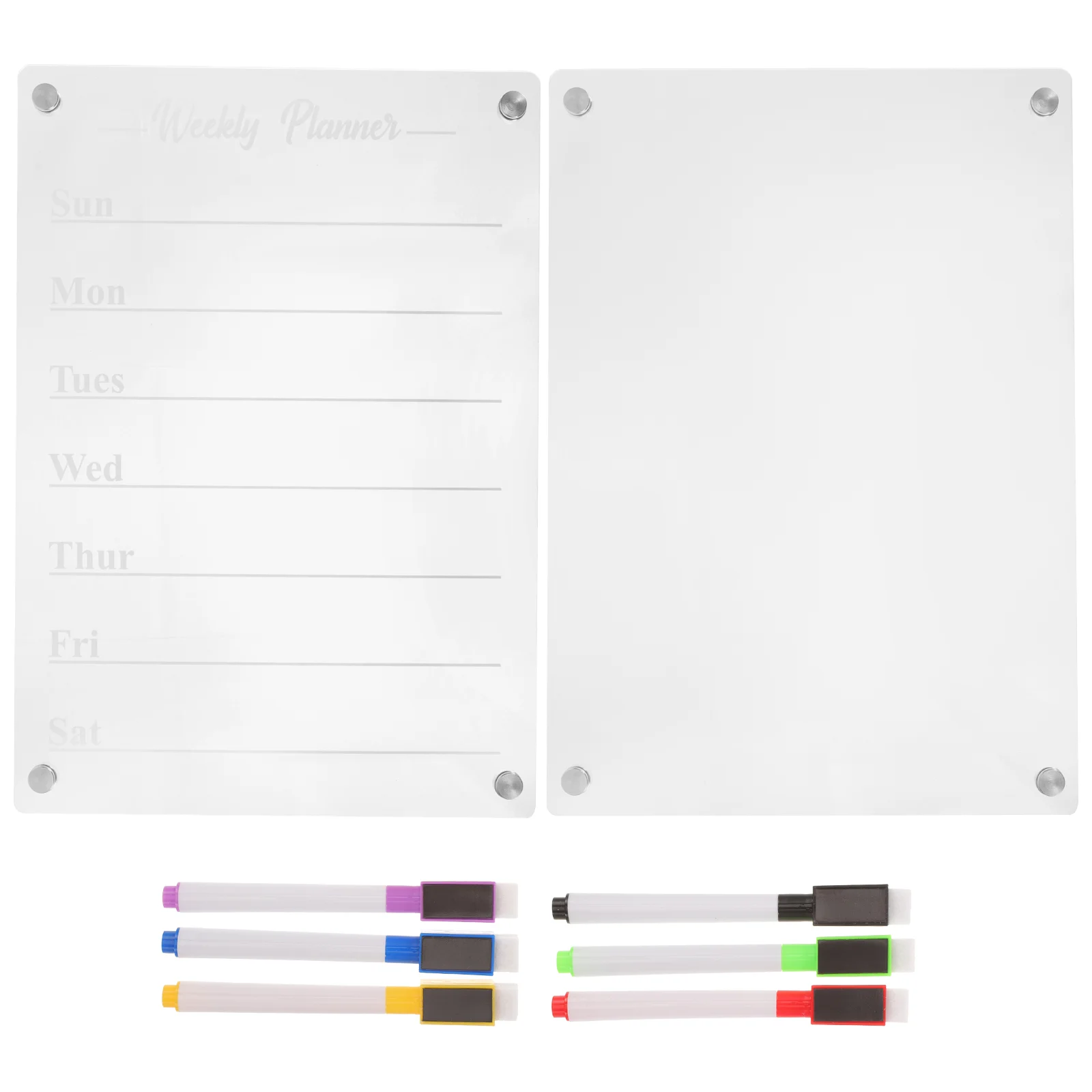 

Refrigerator Acrylic Message Board Dry Erase Boards Clear Blank for Fridge Magnetic Force