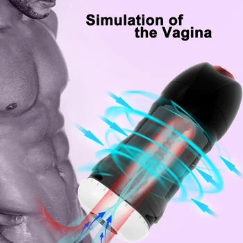 Automatic Male Masturbator Cup Sex Machines Real Vagina Pussy Blowjob Pocket Mastubation Adult Goods Toys for Male Masturbator 4