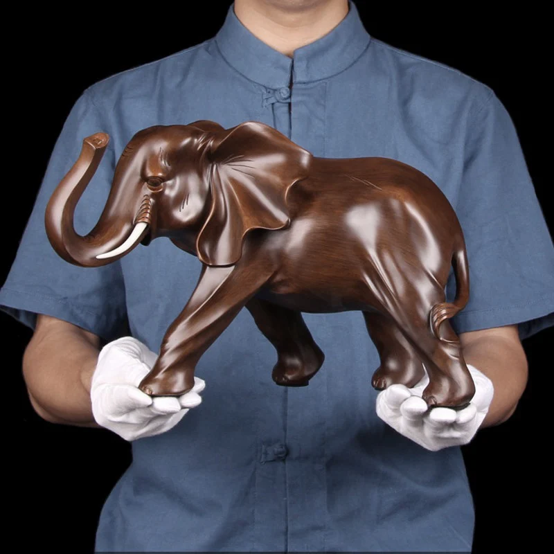 

Miniature Garden Decoration Resin 21CM-29CM Elephant Figurine Home Statue Crafts Office Living Room Feng Shui Decor Ornaments
