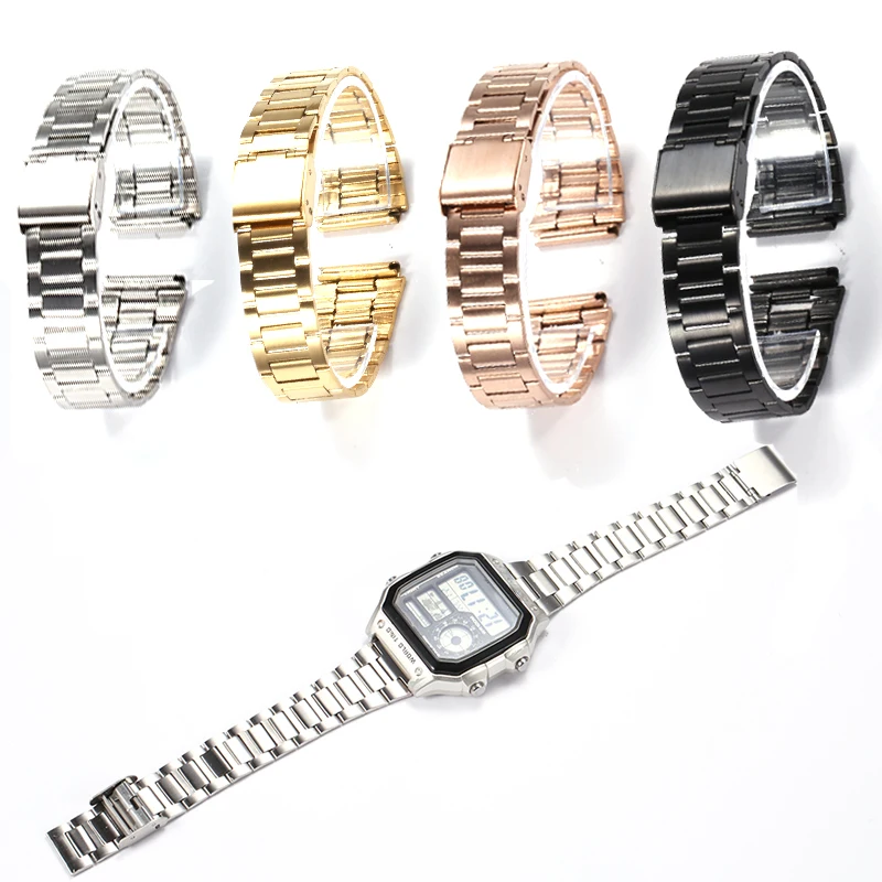 Top Cheap Stainless Steel Replacement Watch Band AE-2000WD-1A_K0009965 main image 0