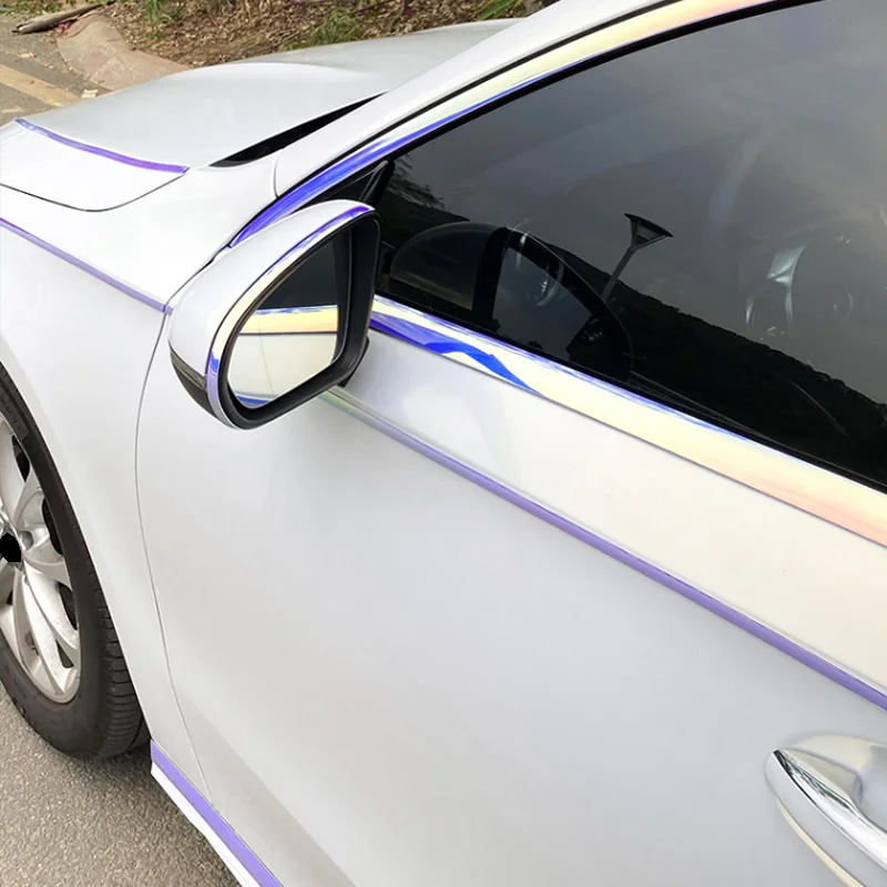 28 Mmx5m - Bande De Protection Chromée Pour Pare Choc Extérieur De