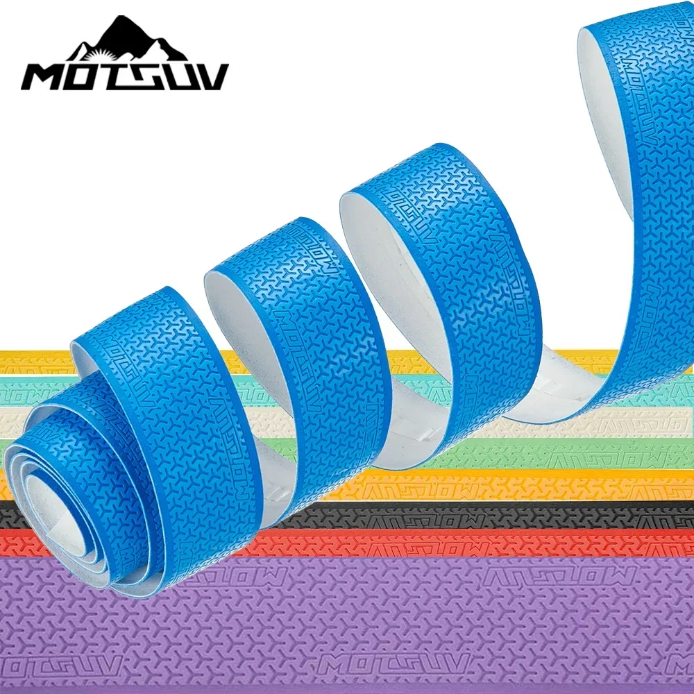 3D Pattern Road Bike Handlebar Tape Anti Slip Silica Gel Handlebar Tape Shock Absorption Cycling Bar Fishing Rod Racket bike handlebar tape
