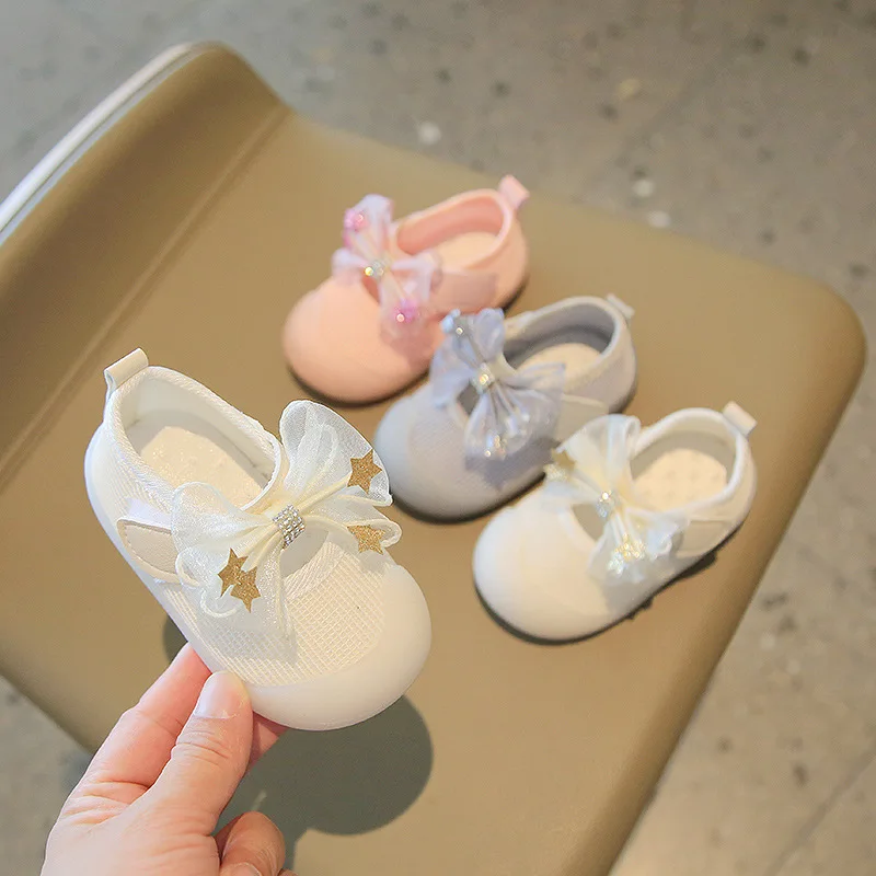 Spring Children Shoes Girls Princess Shoes Fashion Bowtie Summer Hollow Kids Sneakers Toddler Baby Girls Sandals CSH980