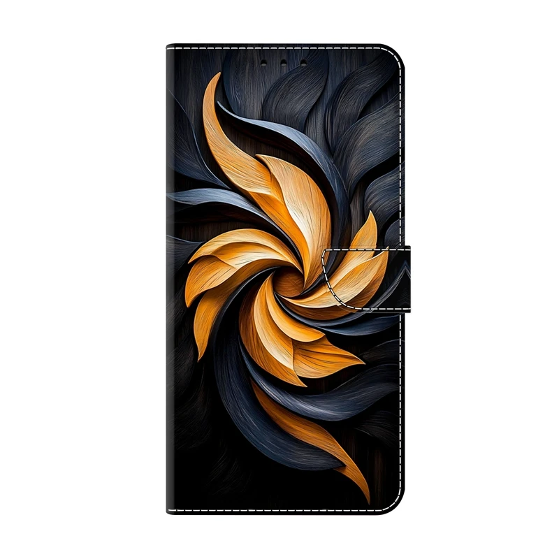 Colorful Painted Pattern Flip Phone Case - Protective Cover