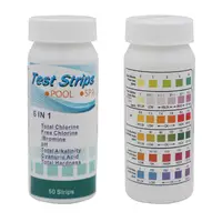 50pcs 6 In 1 Multipurpose Chlorine PH Test Strips SPA Swimming Pool Water Tester Paper Residual Chlorine PH Value Test 1