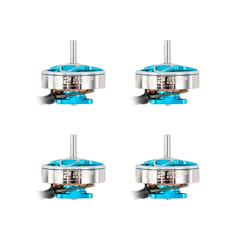 Gros plan sur le stator du moteur Brushless 1102 pour drone FPV micro 1S, bobinage visible