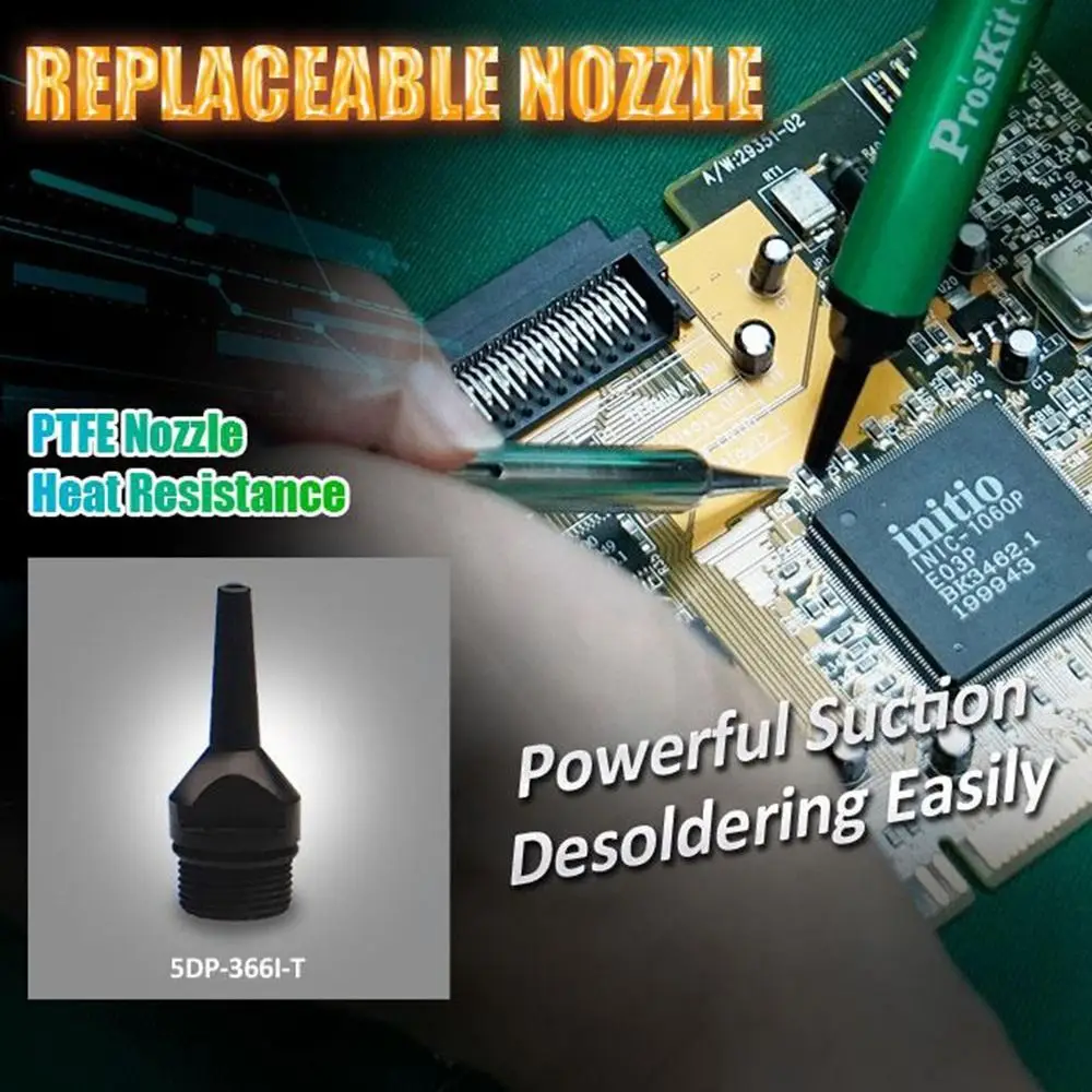 Desoldering Tool Desoldering Suction Pump Desoldering Pump Vacuum Sucking Pen Aluminum Alloy Vacuum Sucking Pen Anti-static DP-366I Suction Remover Sucker Tin Suction Pump Desoldering