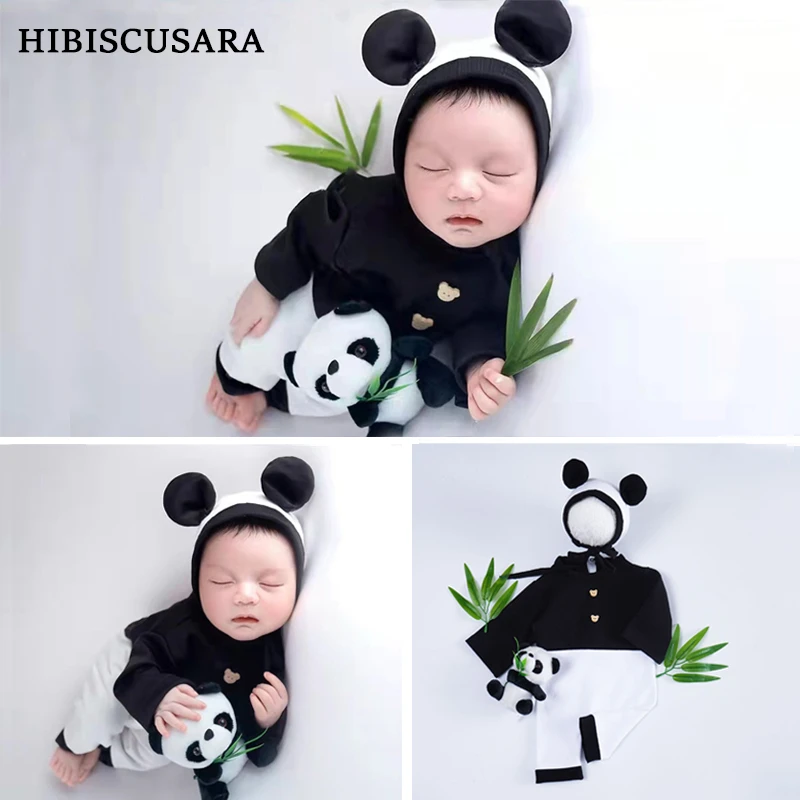 baby dress set for girl Newborn Baby Photography Clothing Sets Panda Theme Infant Boy Girl Photo Shoot Costumes Hat Romper Doll Outfits Clothes baby clothes mini set