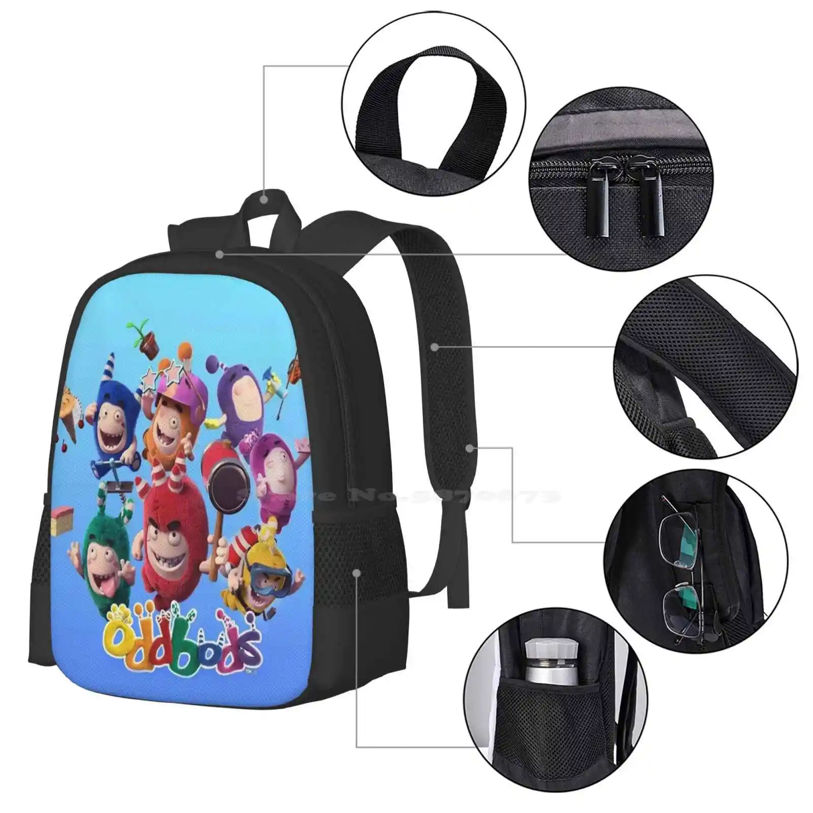 Oddbods Tv Animation 2020 Hot Sale Backpack Fashion Bags Cartoon 2021 Kids Cover Series