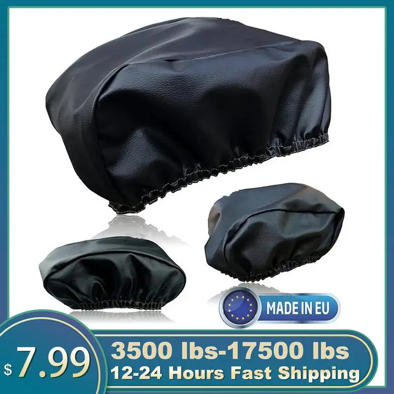 Housse de treuil noir, protection étanche pour le stockage, protection anti-poussière en tissu polyester T affeta 63x18x27 cm 190t