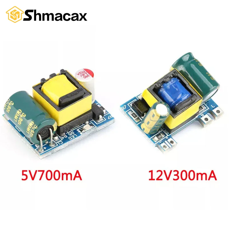 AC To DC 5V 700mA 12V 300mA 3.5W แยก Mini Power Supply Buck Converter ขั้นตอนลงโมดูล AC 220V To DC 5 V/12 V 1