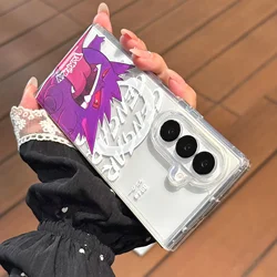 Gengar Cartoon Shockproof Phone Case with Rope Strap Pendant - Galaxy Z Fold 7 (Only case - DaSheTou)