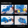 Soft Bullet Toy Gun, Disc & Rubber Bullet Shooter, Boys' Double Play Set With Continuous Firing, Boy Toy，Interactive Sport Toys 6