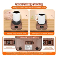 Coffee Mug Warmer, Auto On/Off Upgrade -Induction Mug Warmer For Desk With 9 Temperature Settings,1-9 Timer US Plug Easy To Use 2