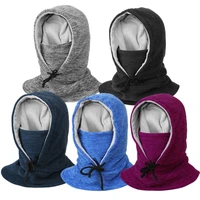 Balaclava Ski Full Head Covers Fleece Hood Windproof Face Mask Outdoor Winter Sports Skiing Bicycle Thermal Fleece Balaclava Hat 1