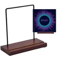 Tabletop Record Holder, Solid Wood Now Playing Vinyl Record Stand Display, Vinyl Holder, Vinyl Stand for Albums Display Rack 1