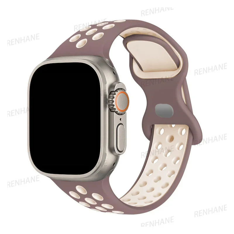 Breathable Silicone Watch Strap Bracelet - Universal Fit