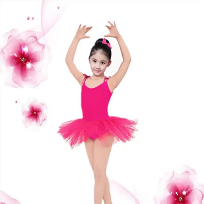 Children's Dance Sling Ballet Dress Girls Dancing Costumes Performance Clothes Small Princess Fluffy Skirt girls dress princess costume