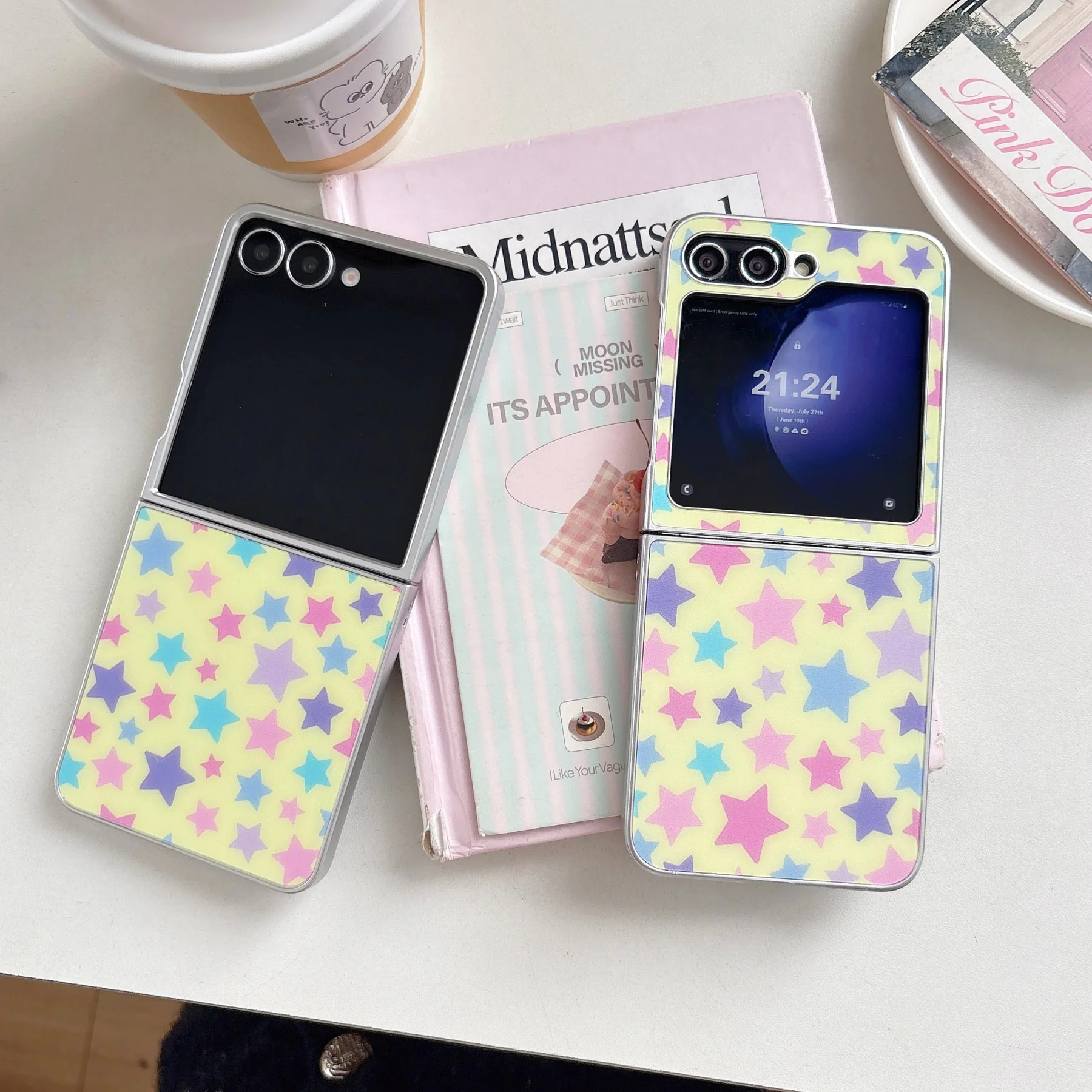 Cute Full-Screen Colorful Stars Shockproof Phone Case