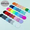 800 Sheets 40 Colours Waterproof Transparent Circular Sticky Note Pads Notepads Journal Student Stationery Office Supplies 1