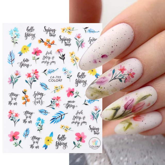 Disney Brand Cartoon Nail Art Sticker for Manicure Design Back Glue Decals  Nail Art Decals for Design Foil Manicure Decoration - AliExpress