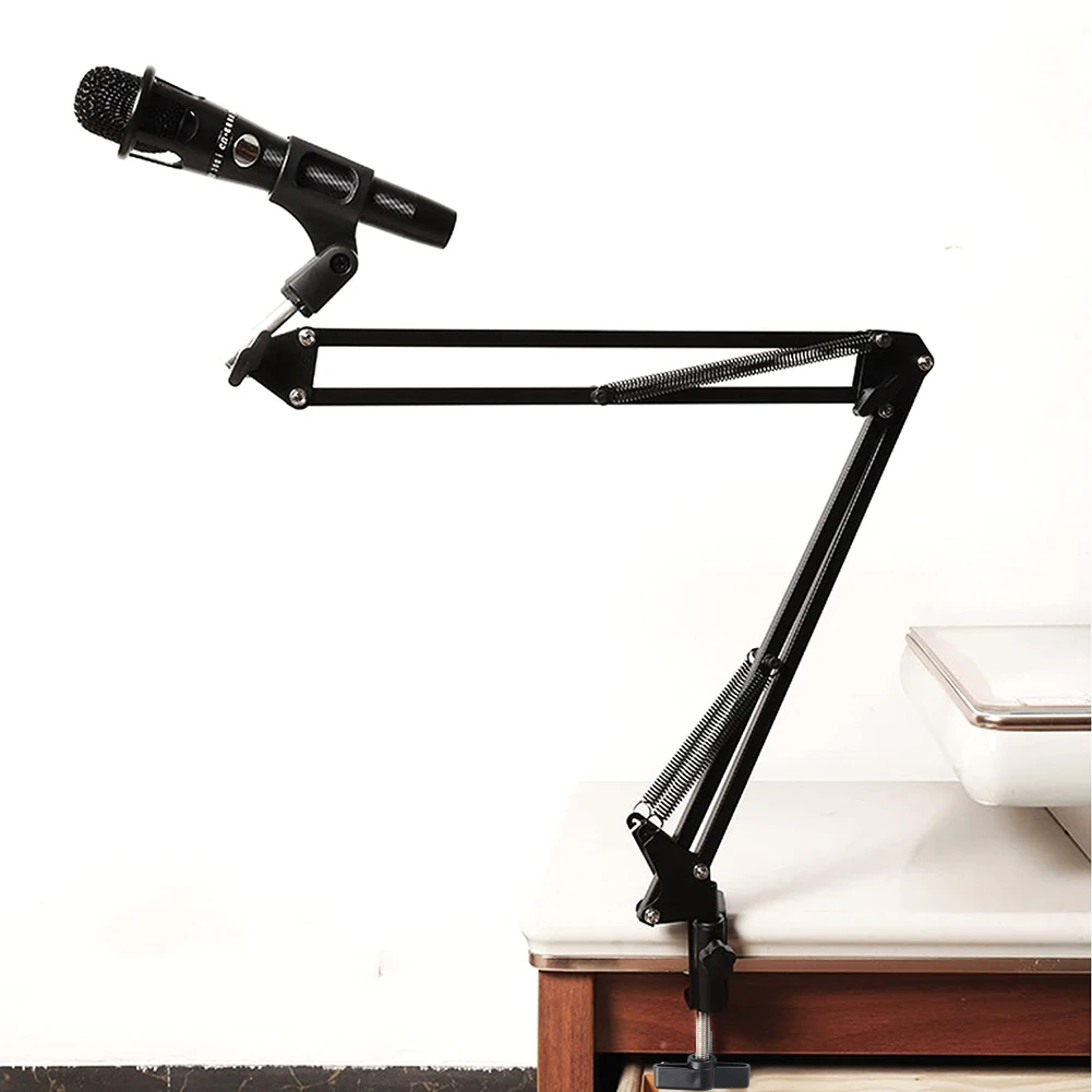 

New Professional Flexible Desktop Microphone Hanging Adjustable Boom Scissor Arm Stand For Podcast Streaming Accessories