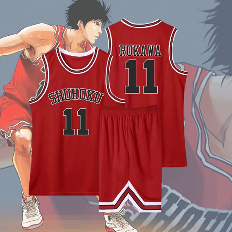 Anime Slam Dunk Shohoku Sakuragi 8# Basketball Jersey Cosplay