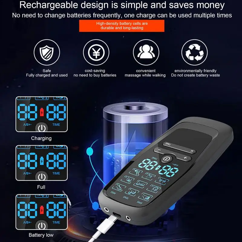 Electric Neck Massager Micro-Current Massager Cervical Neck Massage Machine Multi-Functional Muscle Exercise For Travel Business Trip