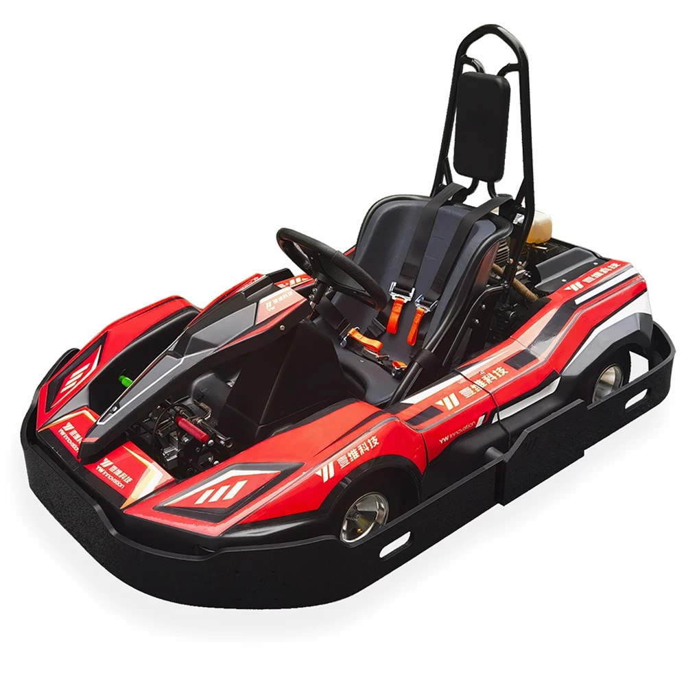Children 40km/h Safety Go Kart Kids Sports Racing Petrol Powered Karting Car