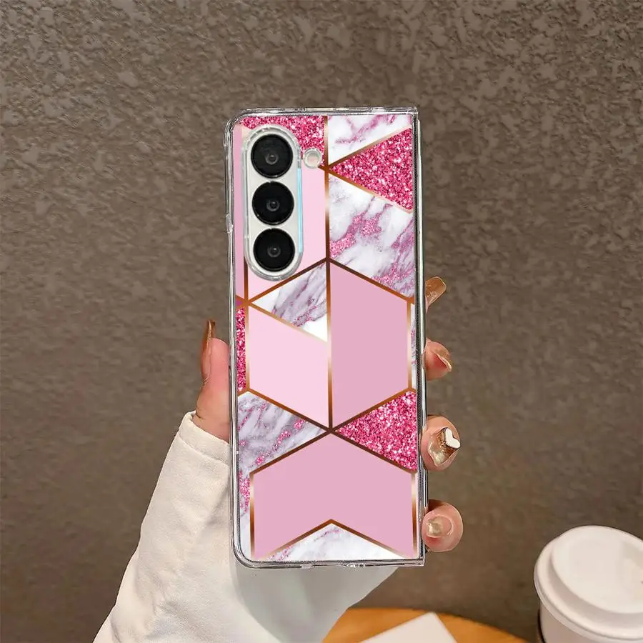 Transparent Soft Marble Phone Cover Case