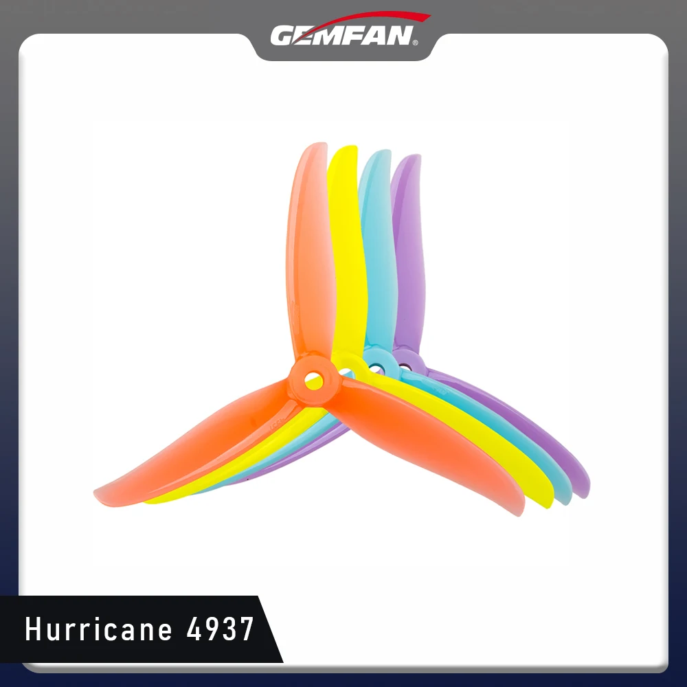 Gemfan 4937 Propeller 3-blade Props for FPV Drone 5inch Freestyle 4pcs/bag 2CW+2CCW