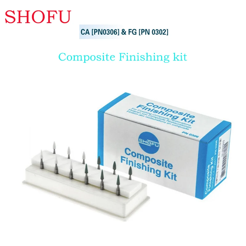 

SHOFU Dental Composite Polishing Kit For Low-Speed Handpiece Composite Finishing Kit Dentistry Porcelain/Natural Teeth Grinding