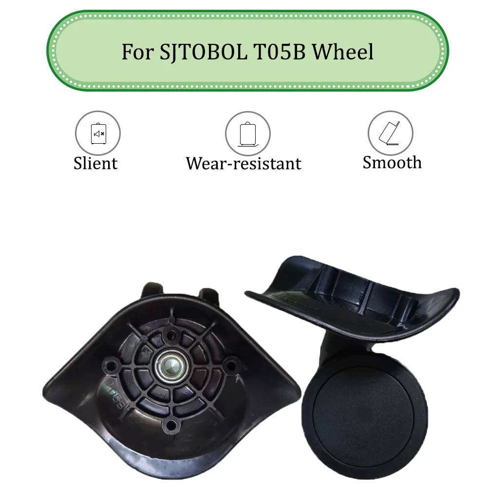 For SJTOBOL For WHEEL HOUSING T05B Black Universal Wheel Trolley Case Wheel Luggage Pulley Sliding Casters wear-resistant Repair