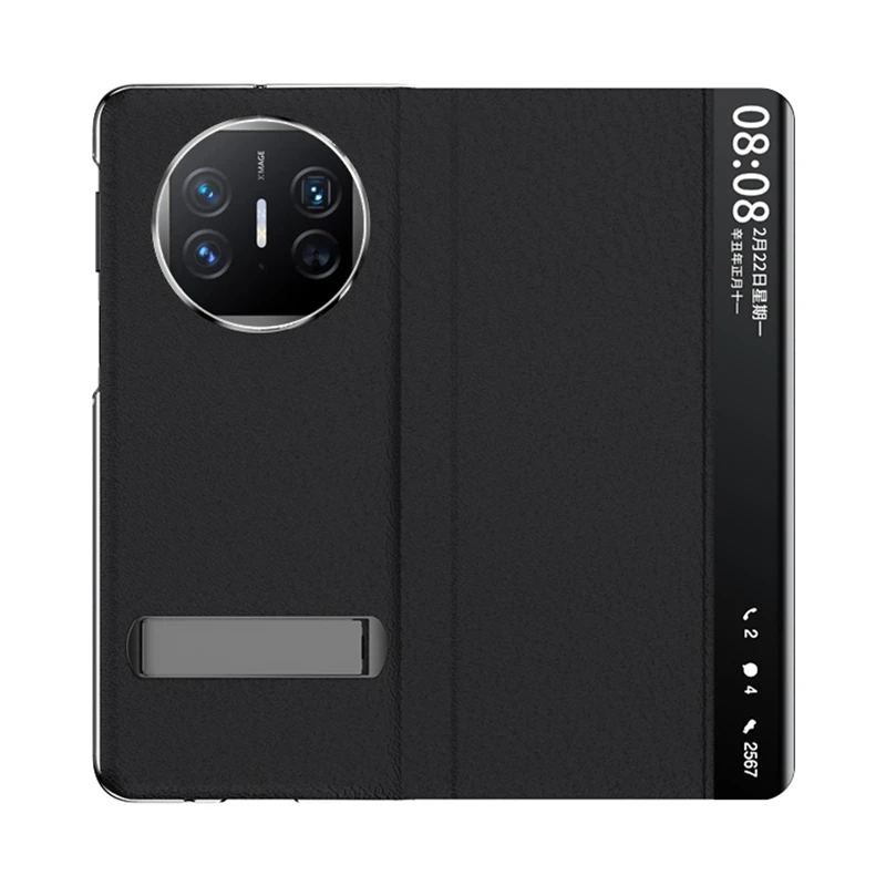 Luxury Genuine Leather Cover For Huawei Mate X5 X3 Case Smart Cover Folding Stand Bumper For huawei Mate X 5 Fashion Funda Coque