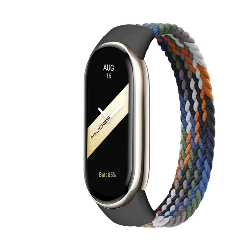 Geflochtene Solo-Schleife für Xiaomi Mi Band 9 8 Riemen Zubehör elastischen Armband Ersatz Smartwatch Correa Armband Miband 8 NFC – Detail 3